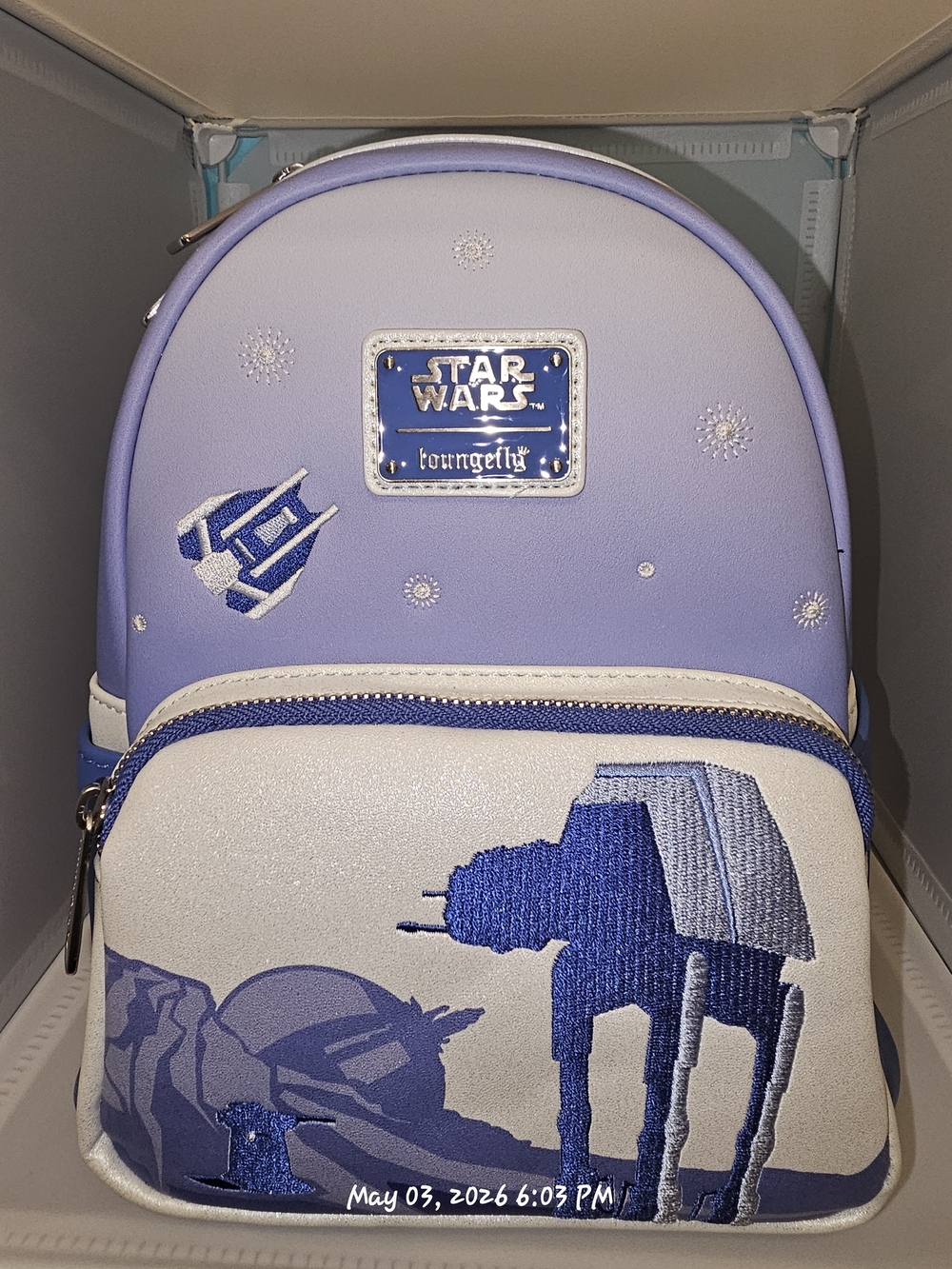 Loungefly Star Wars Hoth Backpack Featuring Embroidered AT-AT Walker